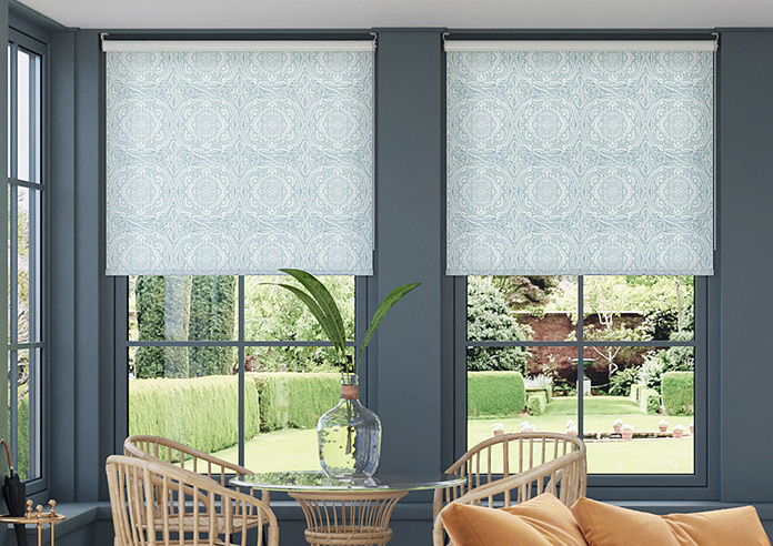 Tribe Mandala, Mineral Blue - Twist&Fit Roller Blind - Image 3